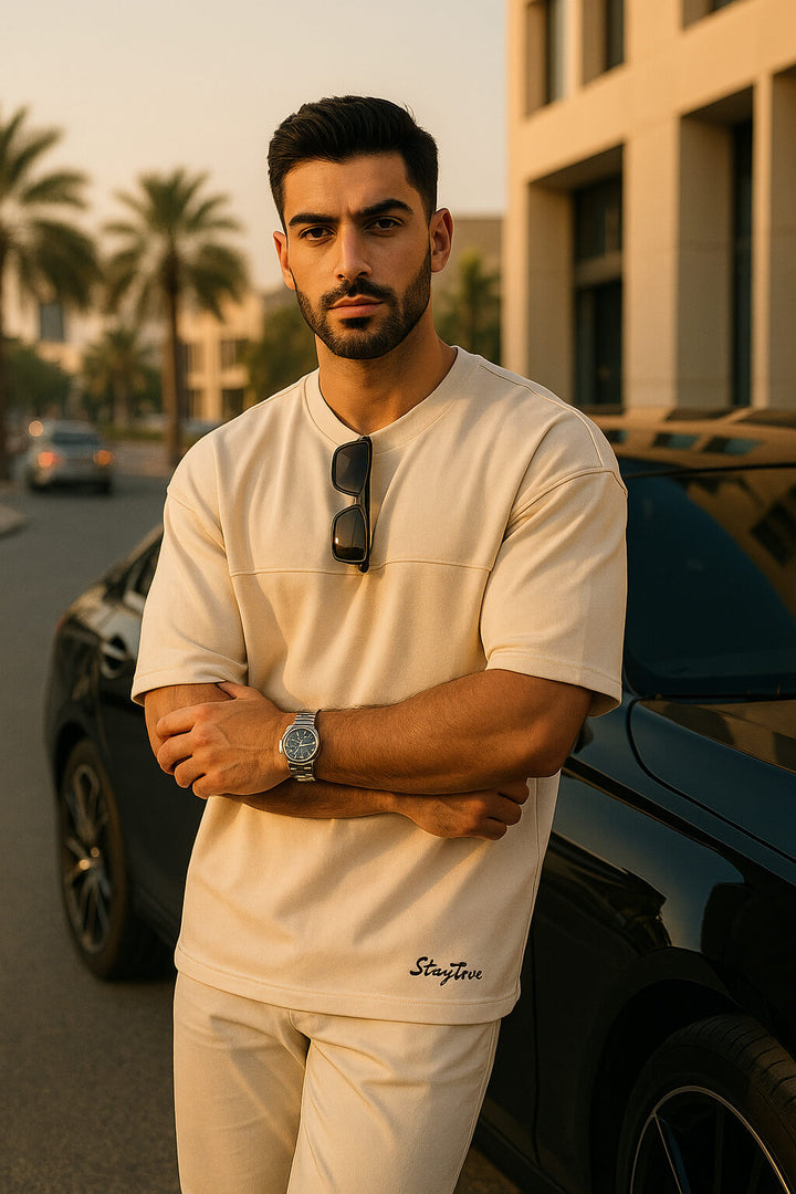Oversized Panel Logo T-Shirt