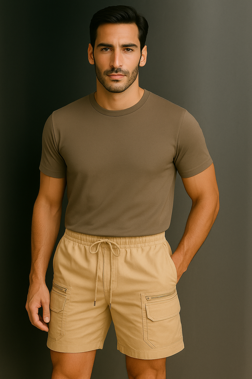 Utility Zippered Cargo Shorts
