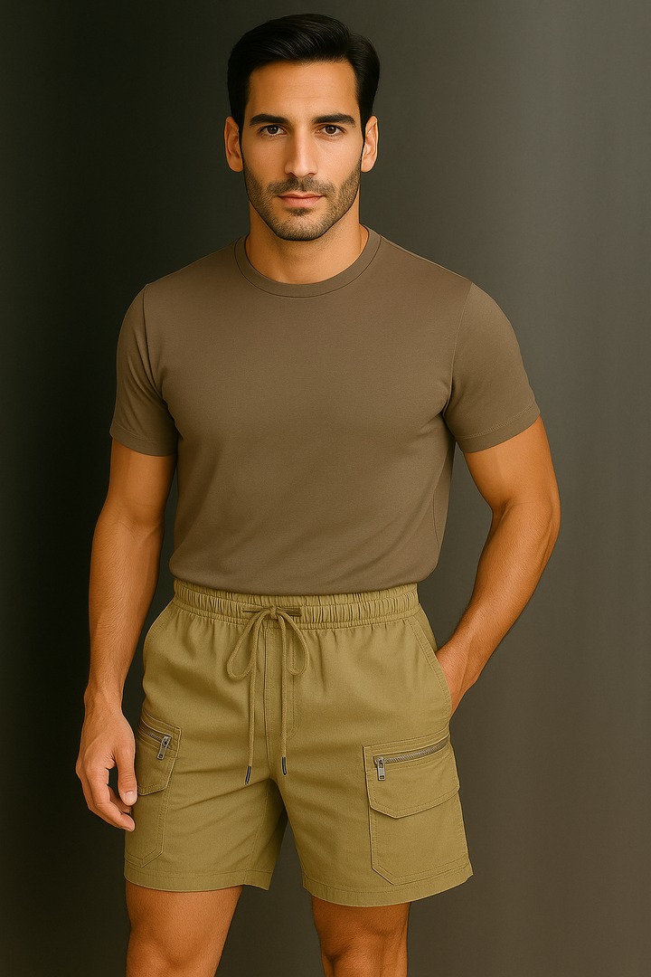 Utility Zippered Cargo Shorts