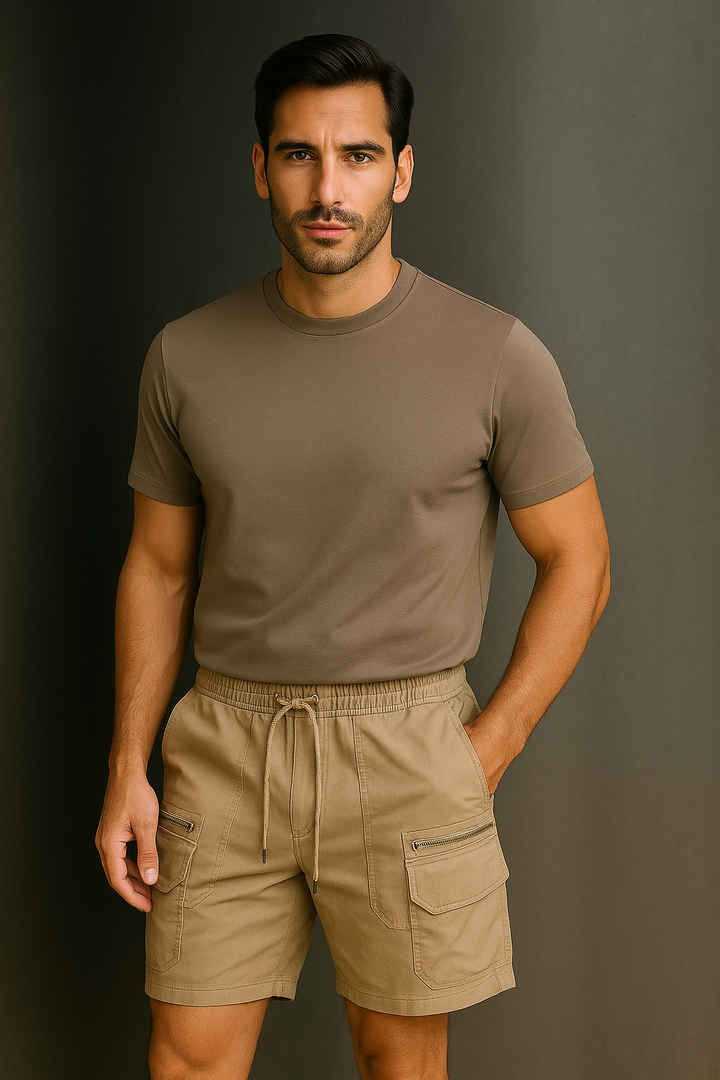 Utility Zippered Cargo Shorts