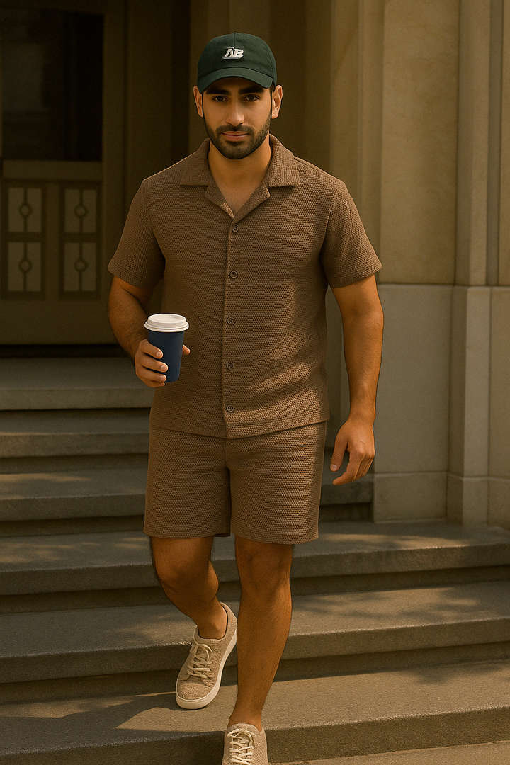 Textured Knit Shorts