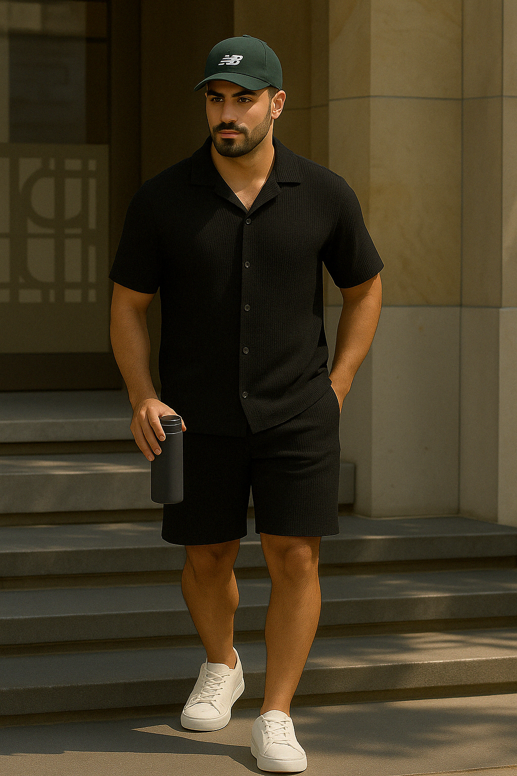 Textured Knit Shorts