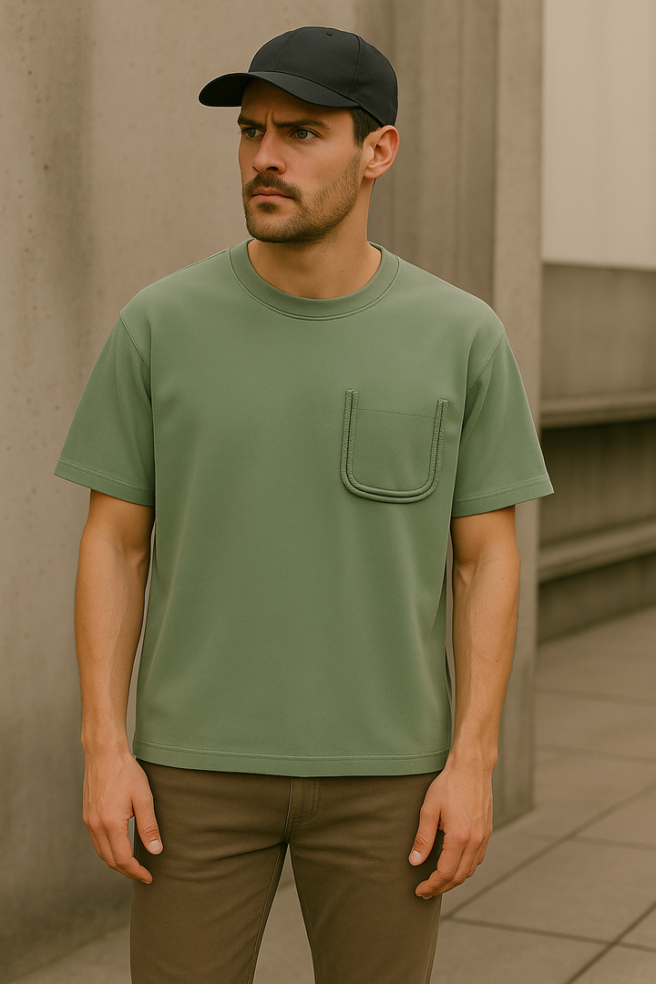 Men's Faux Pocket Seam T-Shirt