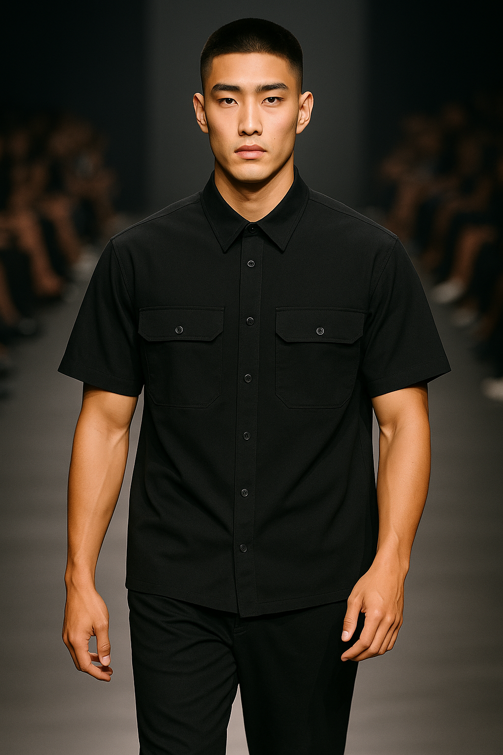 Short Sleeve Utility Pocket Shirt