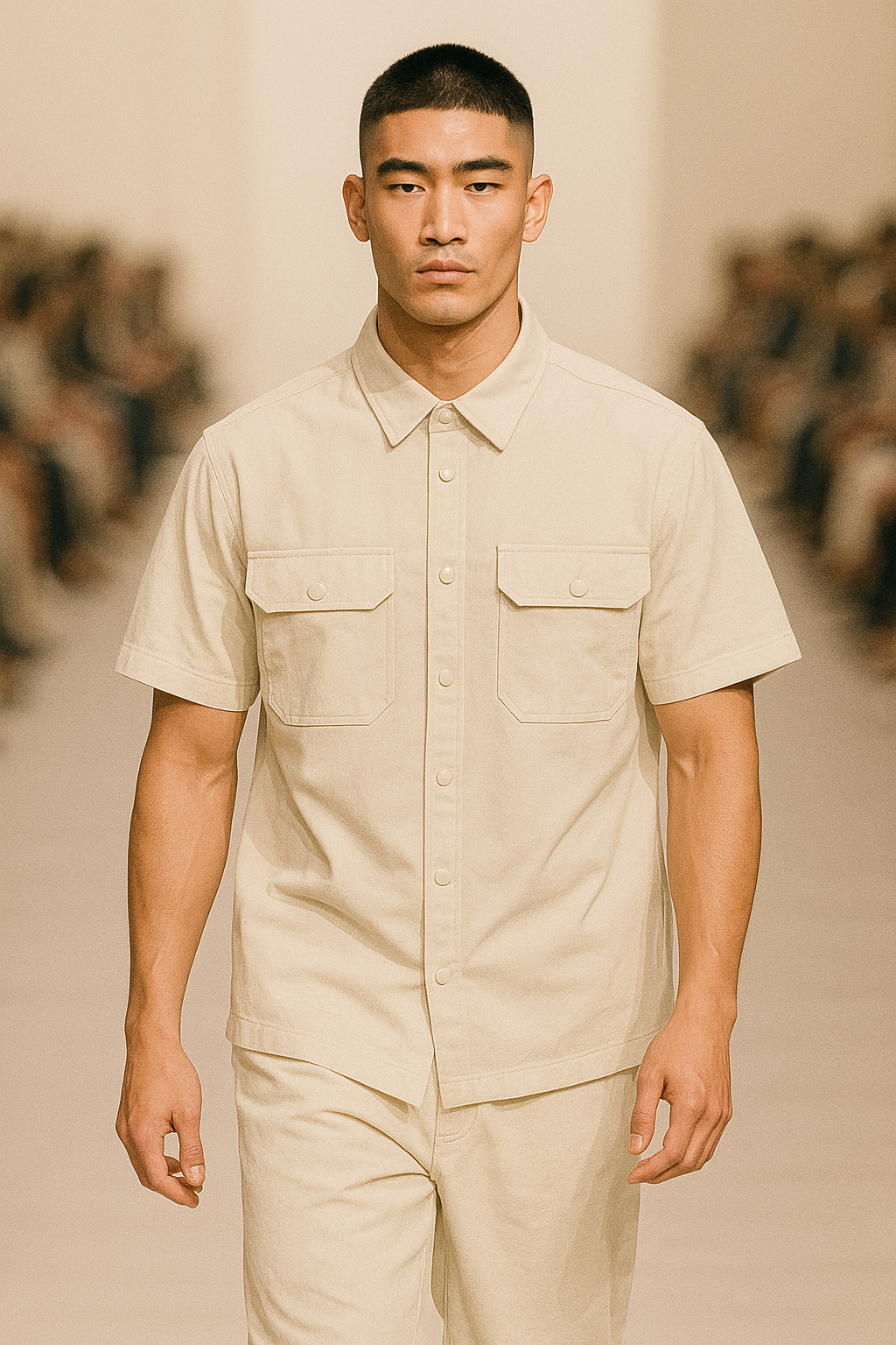 Short Sleeve Utility Pocket Shirt