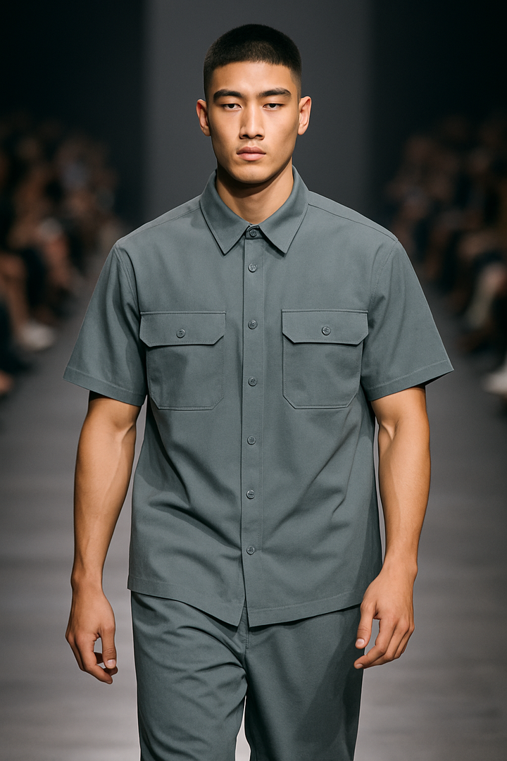 Short Sleeve Utility Pocket Shirt