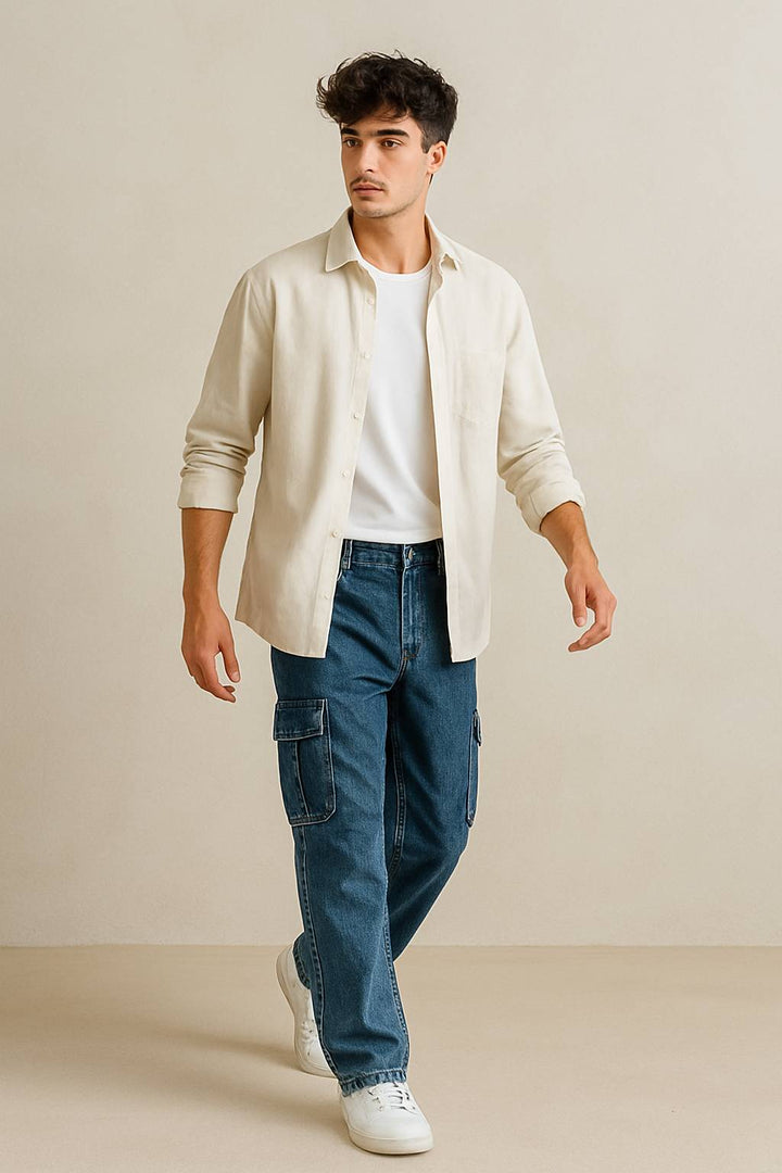 Cargo Denim Jeans