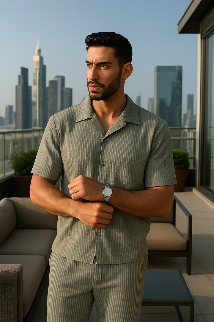 Textured Short-Sleeve Shirt