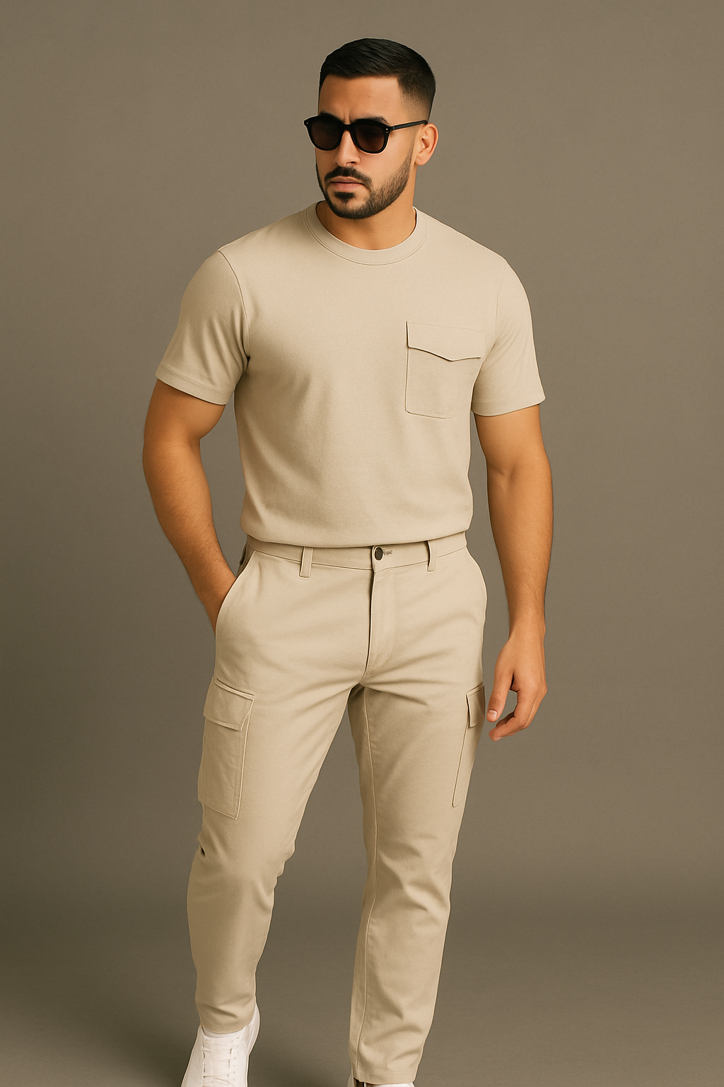 Structured Utility Cargo Trousers