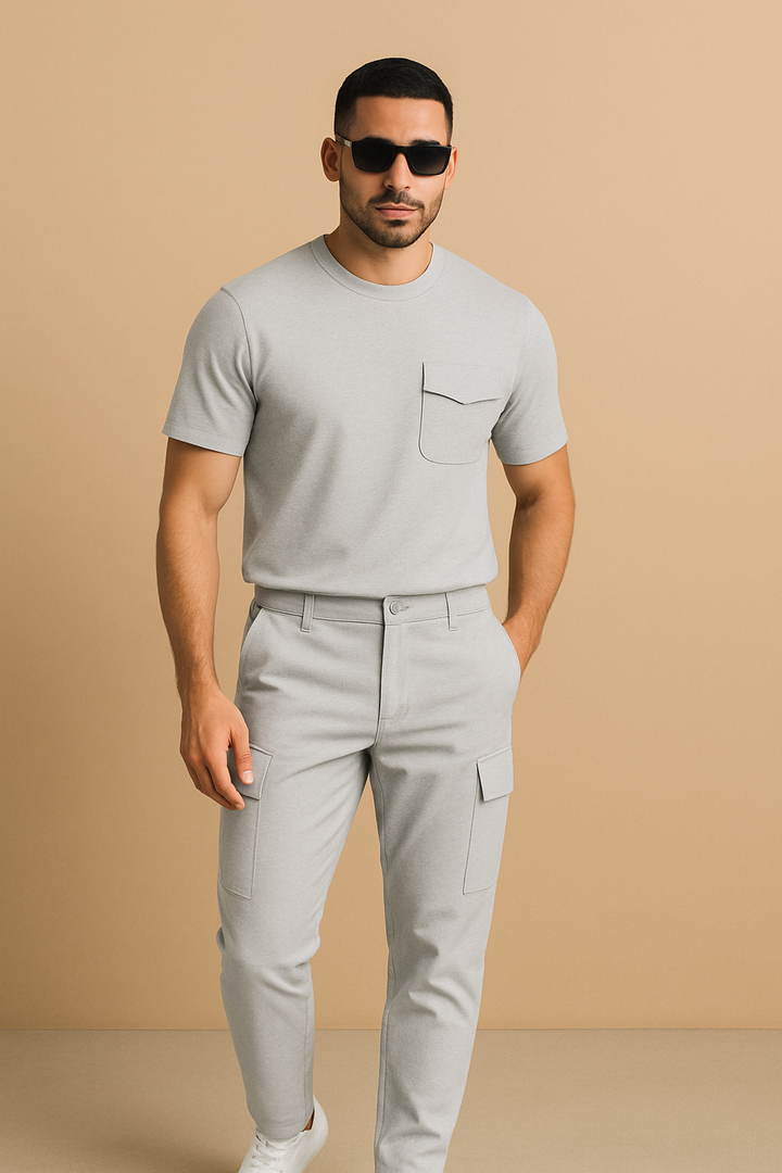 Structured Flap-Pocket T-Shirt