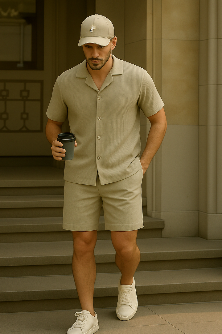 Textured Knit Shorts