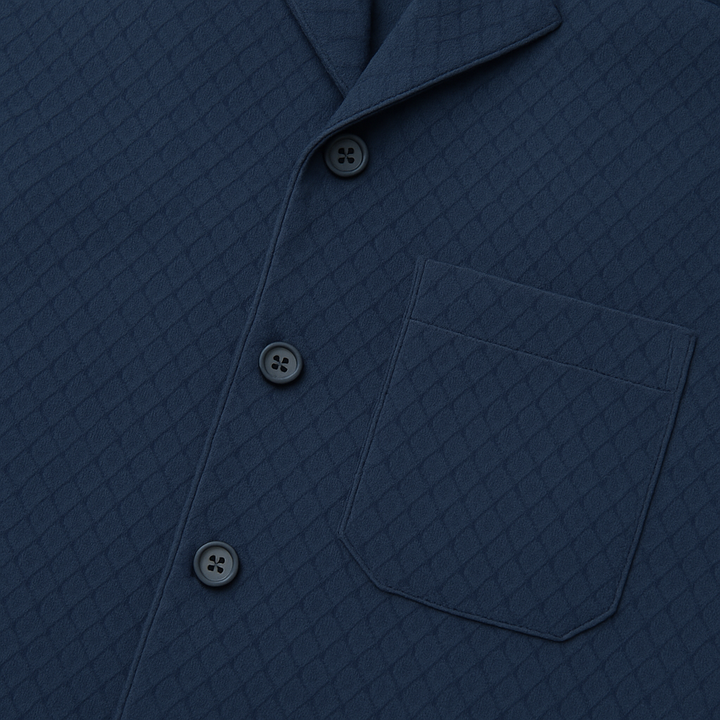 Textured Knit Short Sleeve Shirt