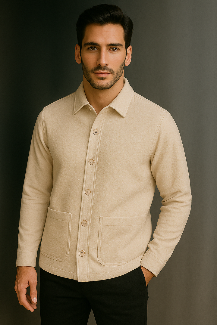 Men’s Textured Utility Shacket