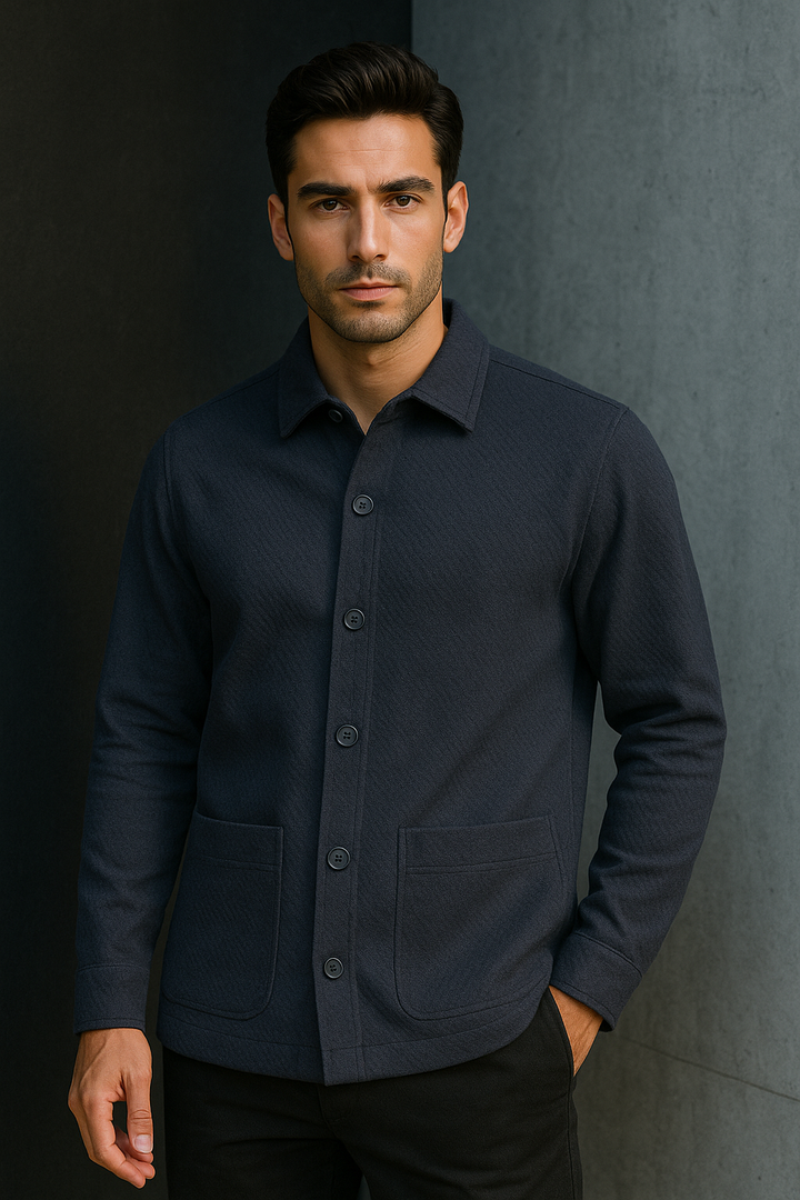 Men’s Textured Utility Shacket