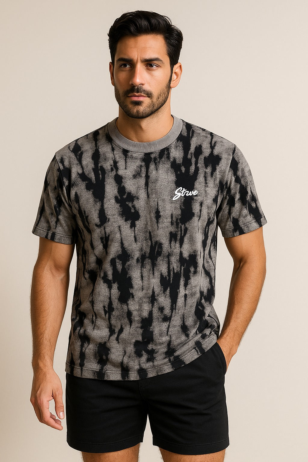 Textured Tie-Dye Logo T-Shirt