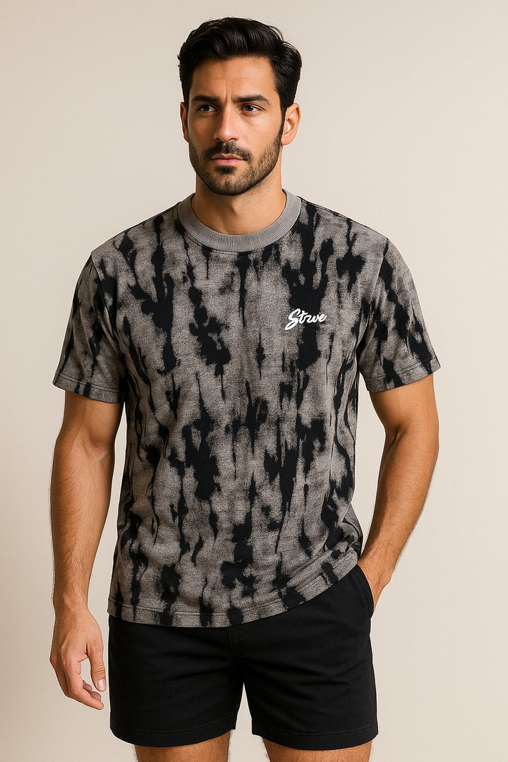 Textured Tie-Dye Logo T-Shirt