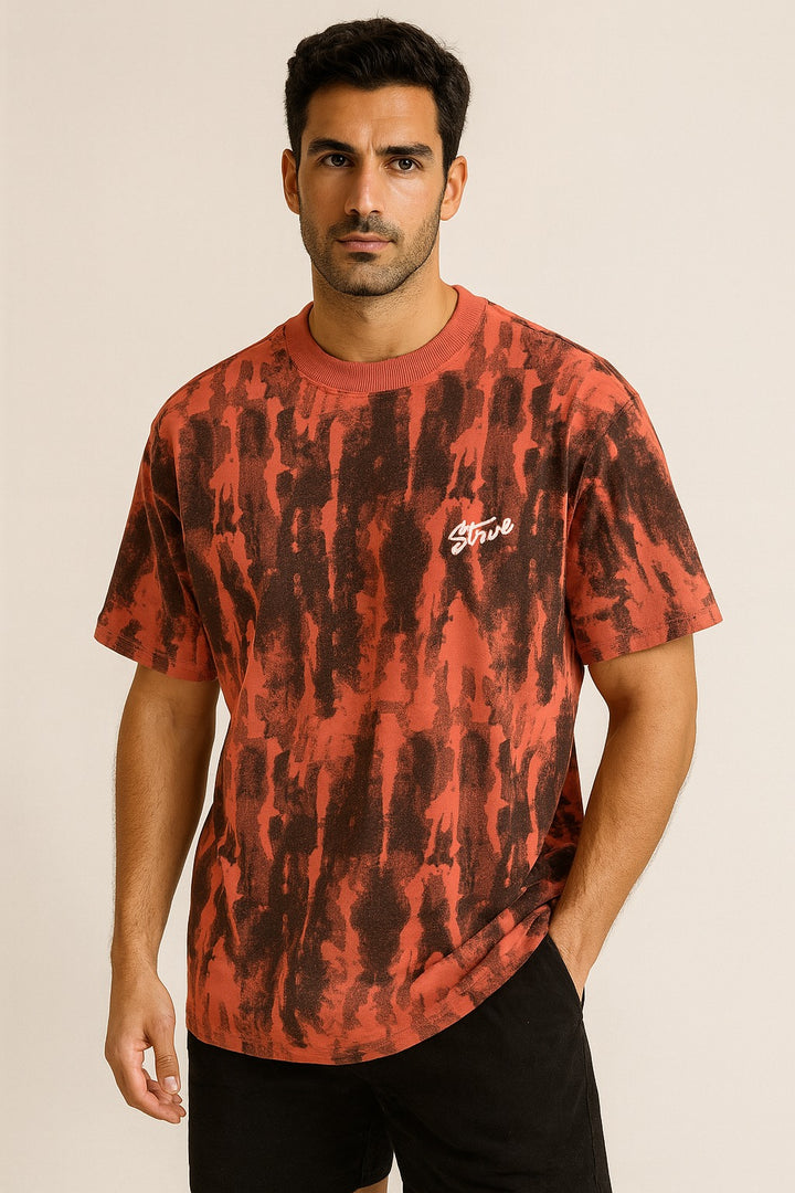Textured Tie-Dye Logo T-Shirt