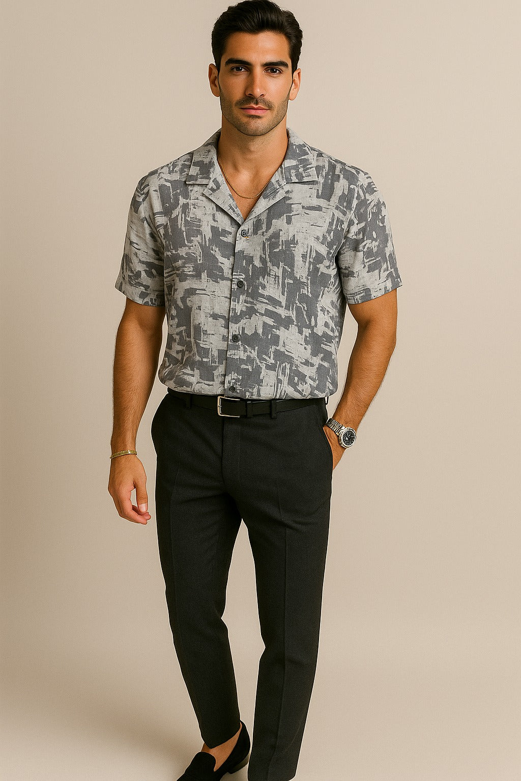Relaxed Fit Printed Resort Shirt