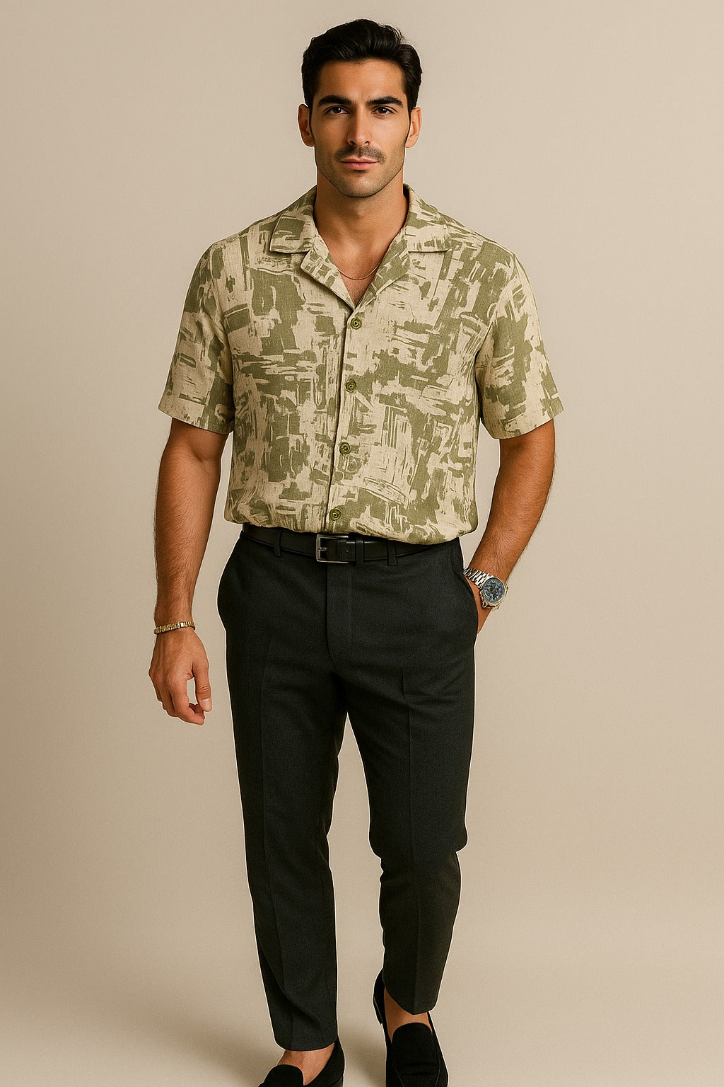 Relaxed Fit Printed Resort Shirt