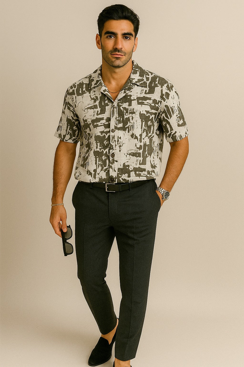 Relaxed Fit Printed Resort Shirt