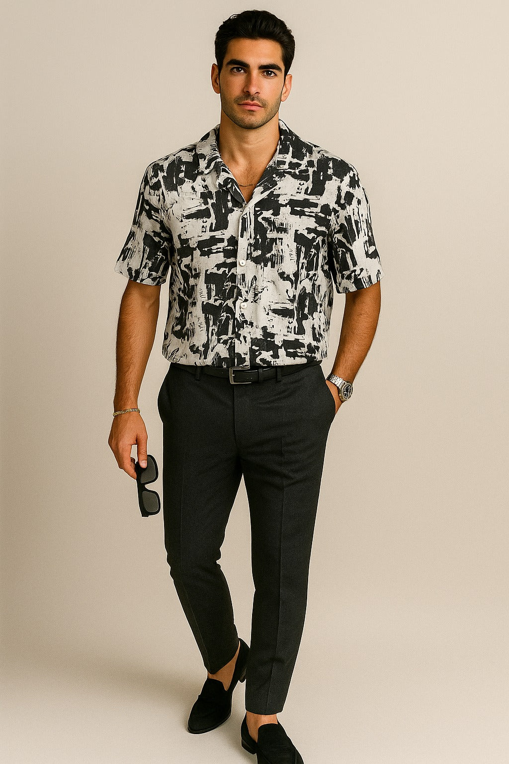 Relaxed Fit Printed Resort Shirt