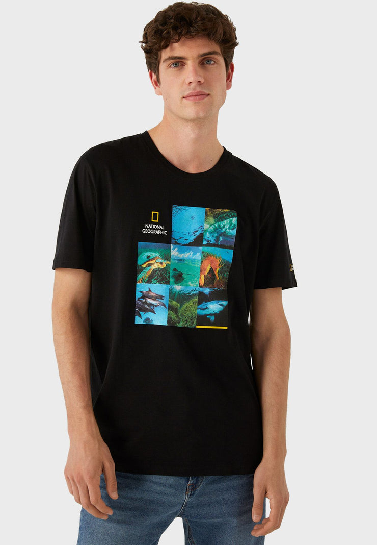 NATIONAL GEOGRAPHIC CREW NECK T-SHIRT
