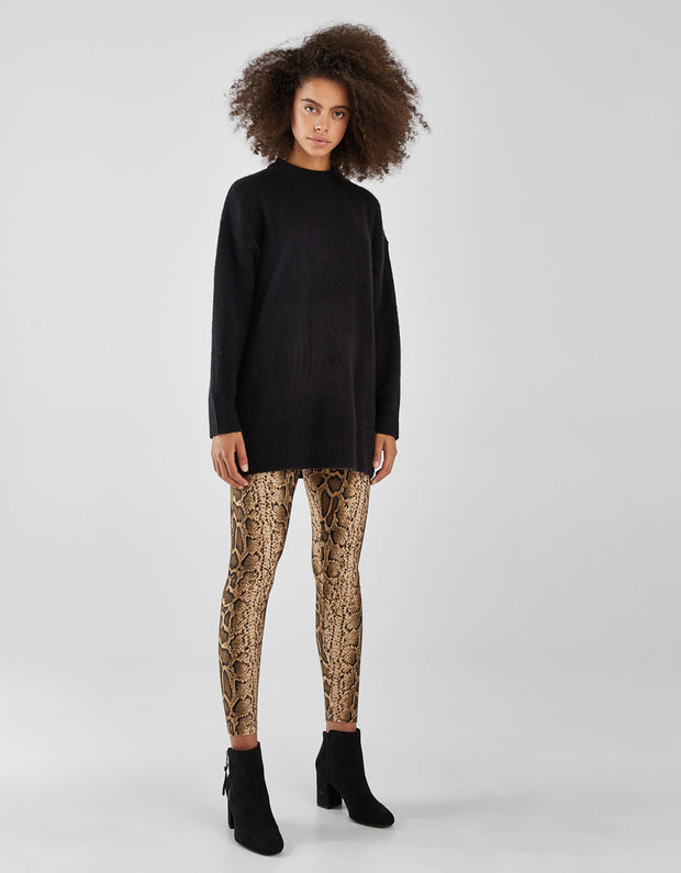 BERSHKA LEOPARD PRINTED LEGGINGS