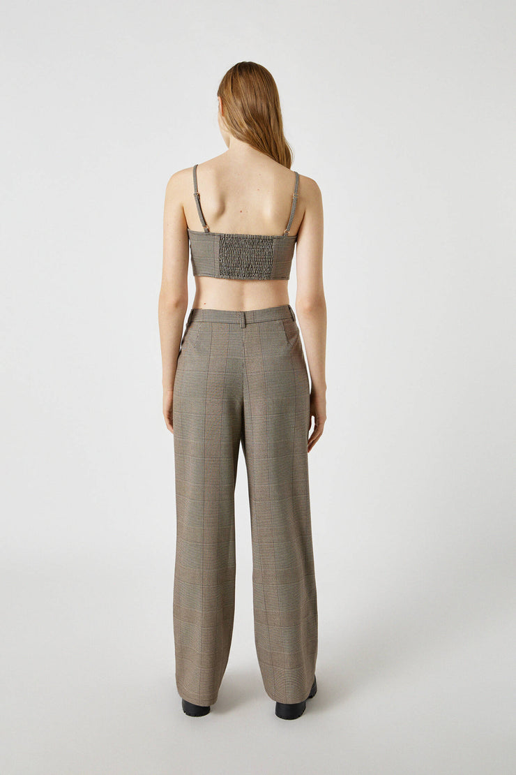 LADIES CHECK PANTS