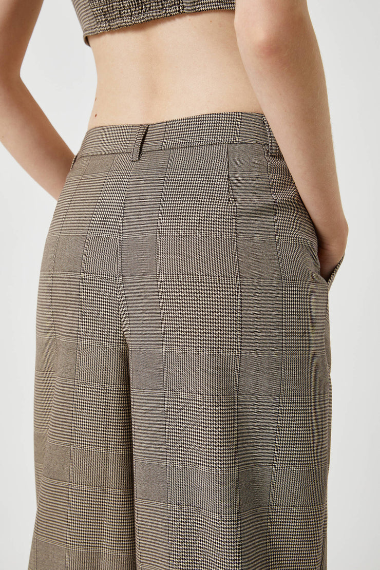 LADIES CHECK PANTS