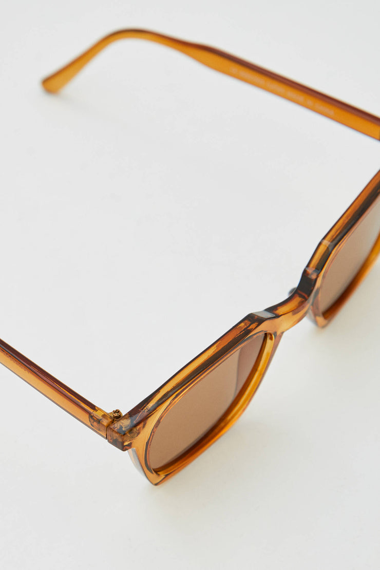 BROWN RESIN SUNGLASSES