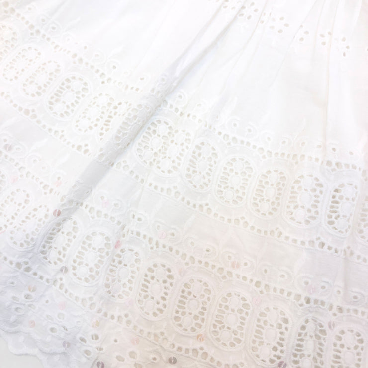 SUPERDRY WHITE LACE SEQUIN SKIRT