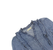 DENIM TIE UP DRESS