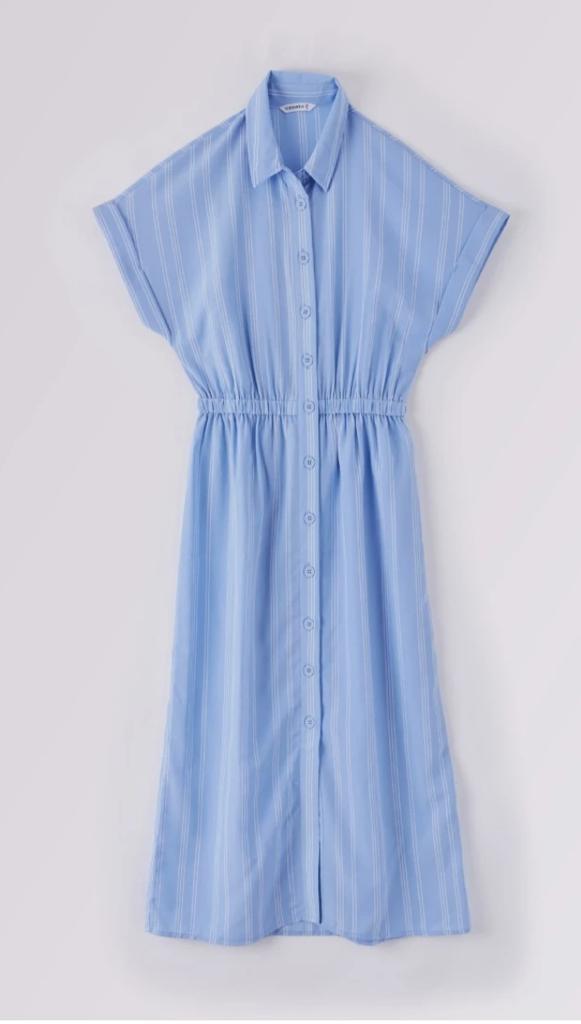 OLIVIA BLUE STRIPE DRESS